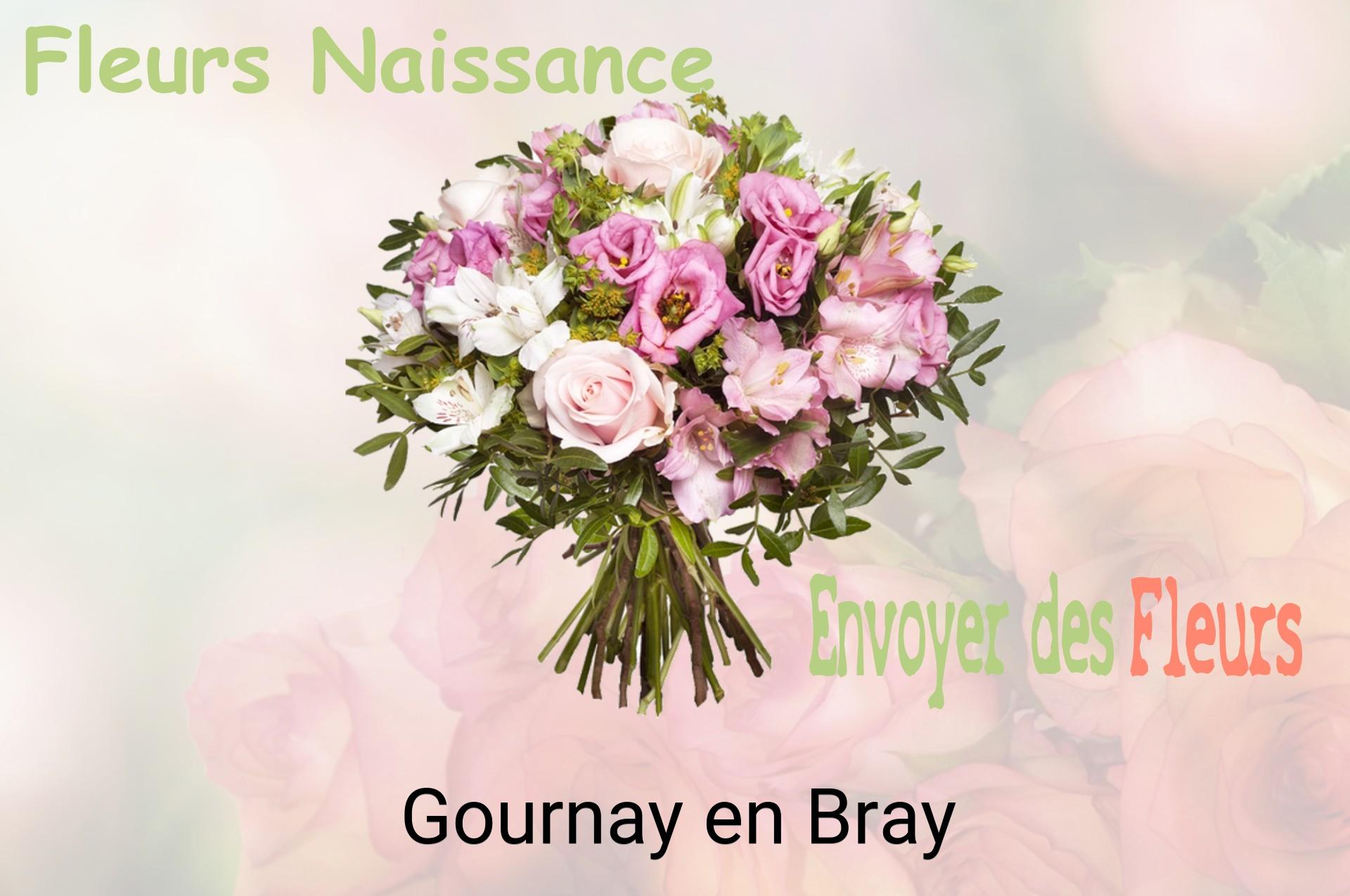 Bouquet de fleurs de naissance livré à Gournay-en-Bray